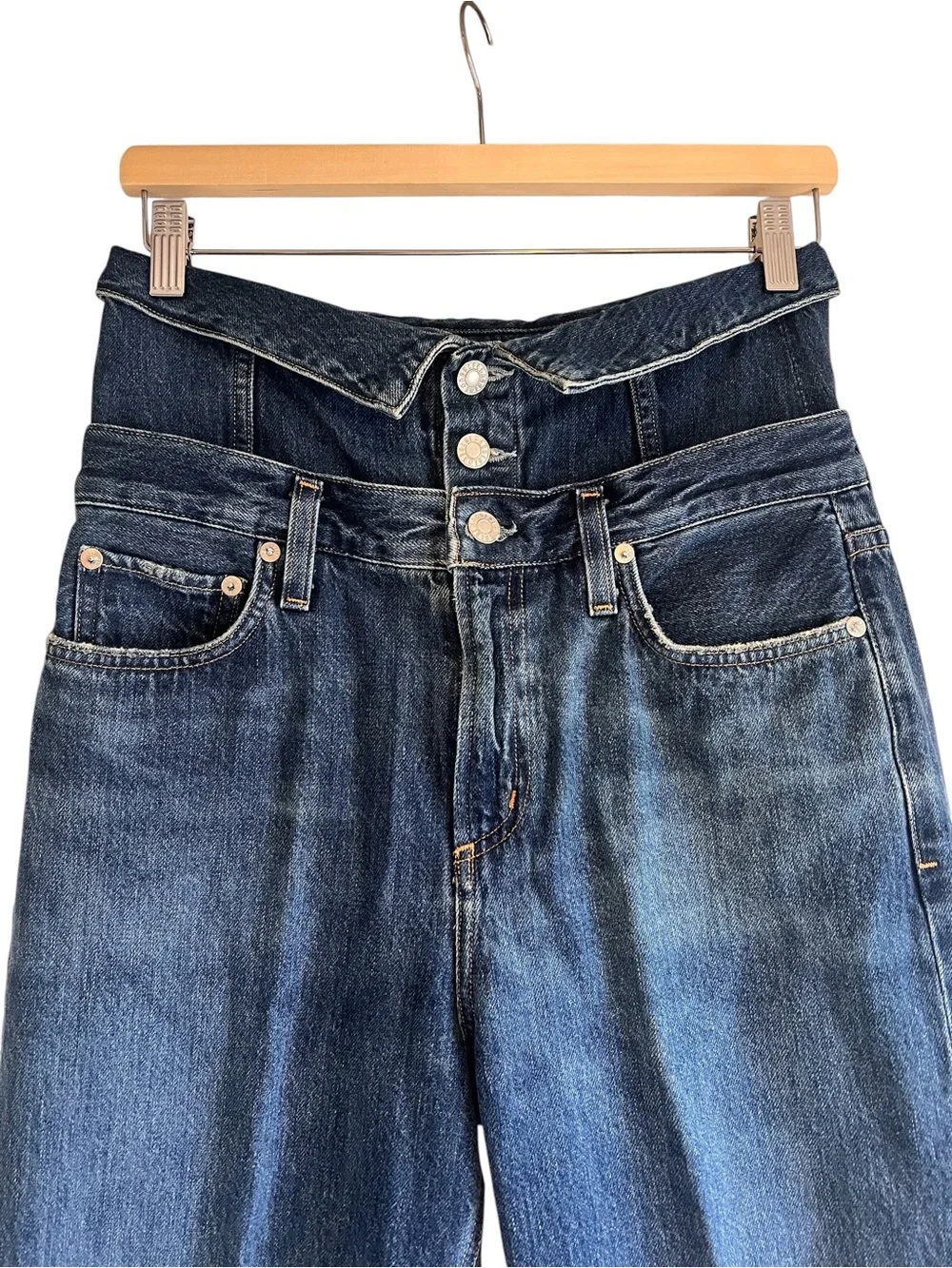 Agolde Vanna Corset jeans dark denim high waist size 27 excellent condition - Picture 5 of 14